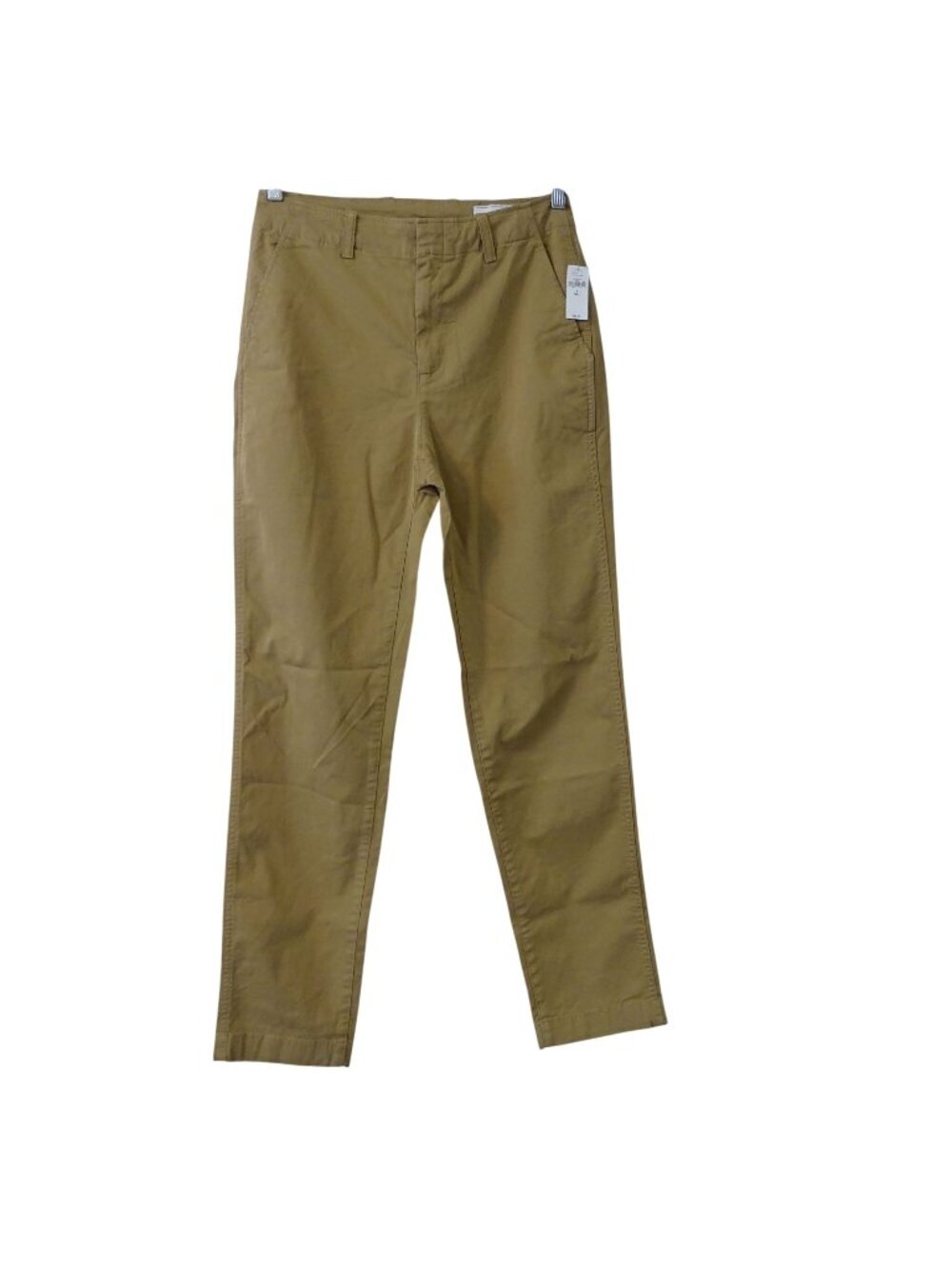 Gap Downtown Khaki Chino Pants Women Size 8 TALL Straight Fit Uniform Workwear